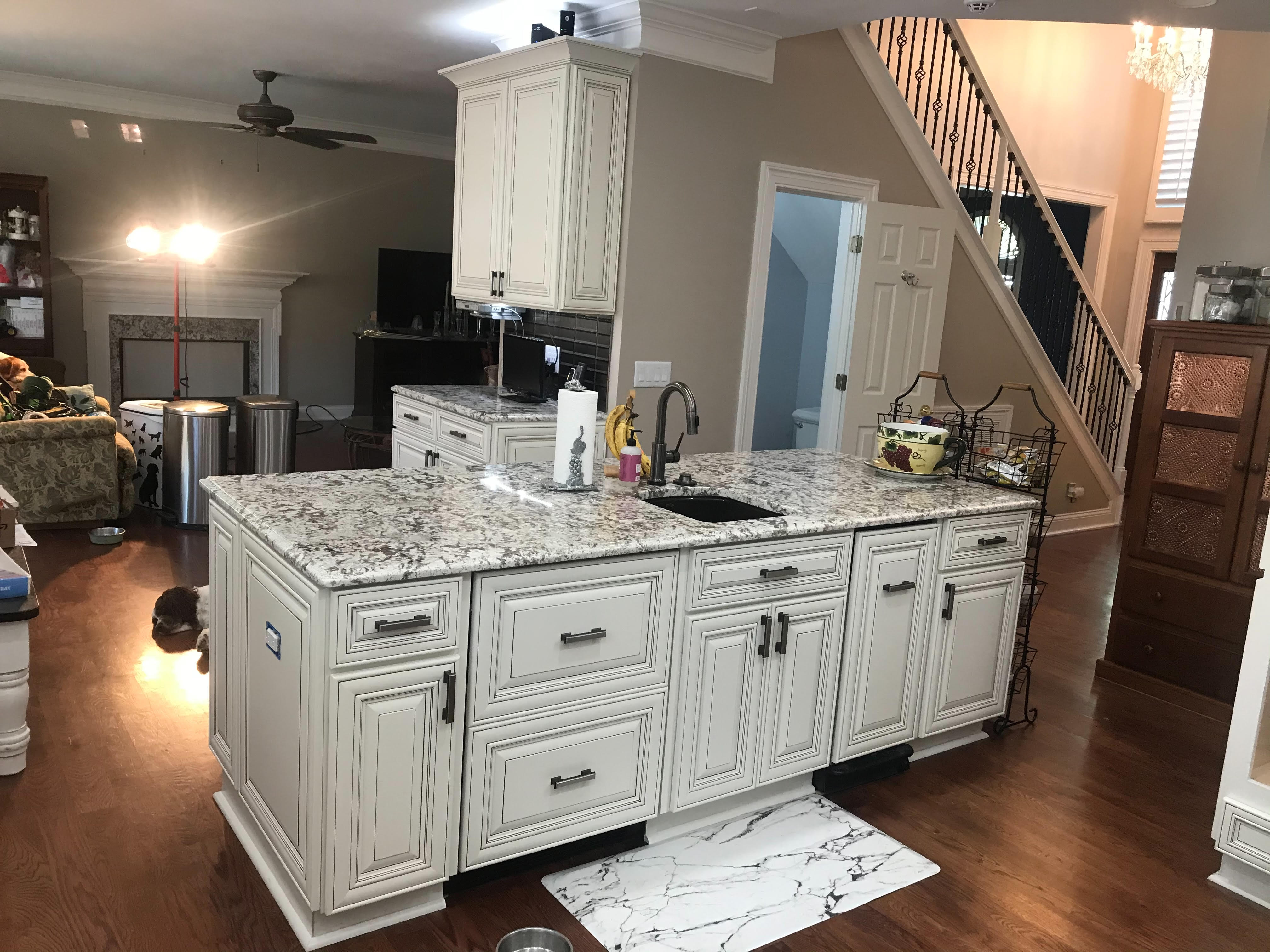 A beautiful remodeled sink in kitchen
