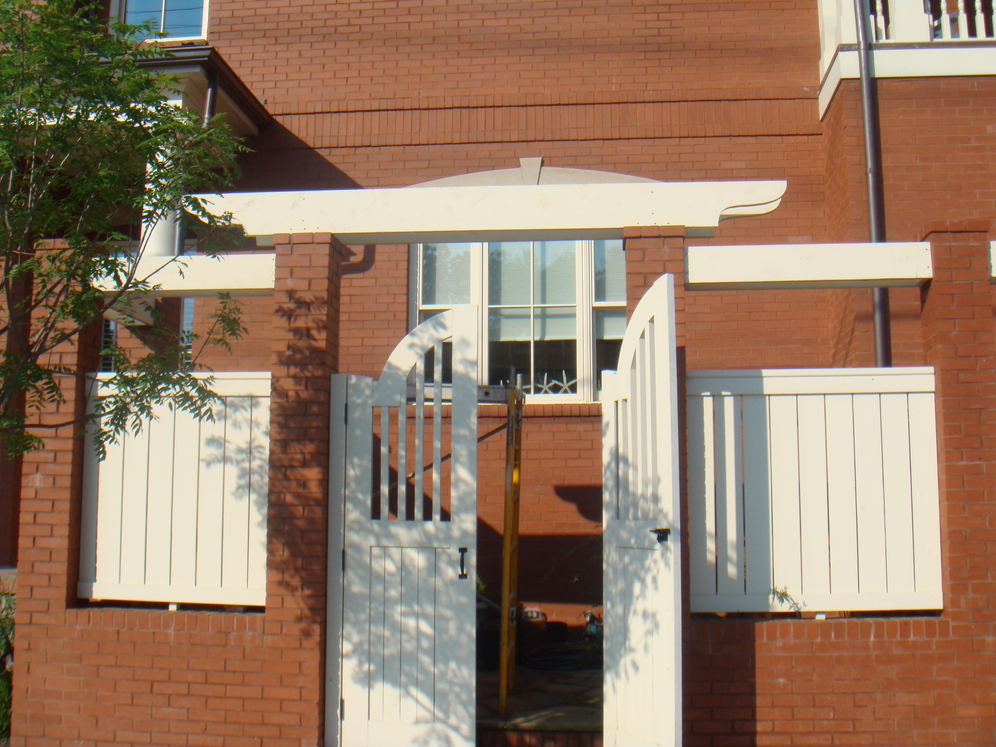Custom outside made fence.