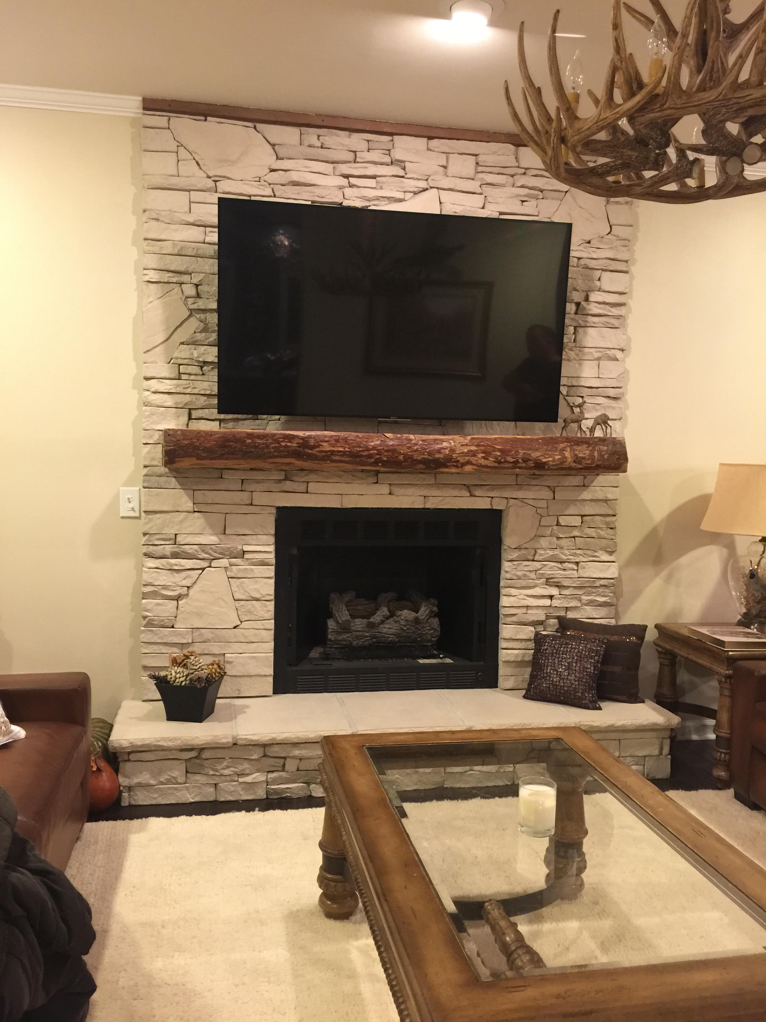 Custom made fireplace