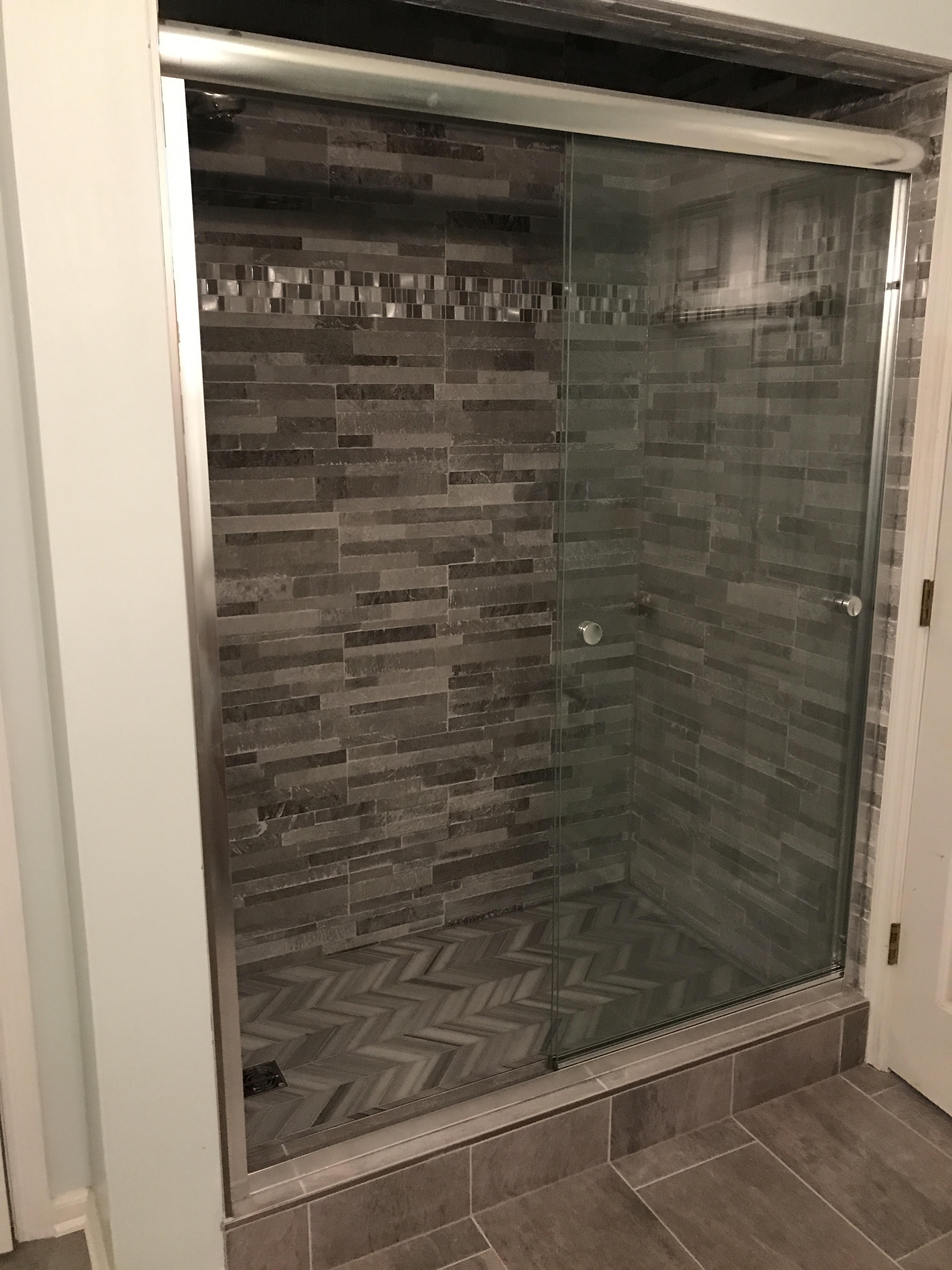 New shower tiles with two designs