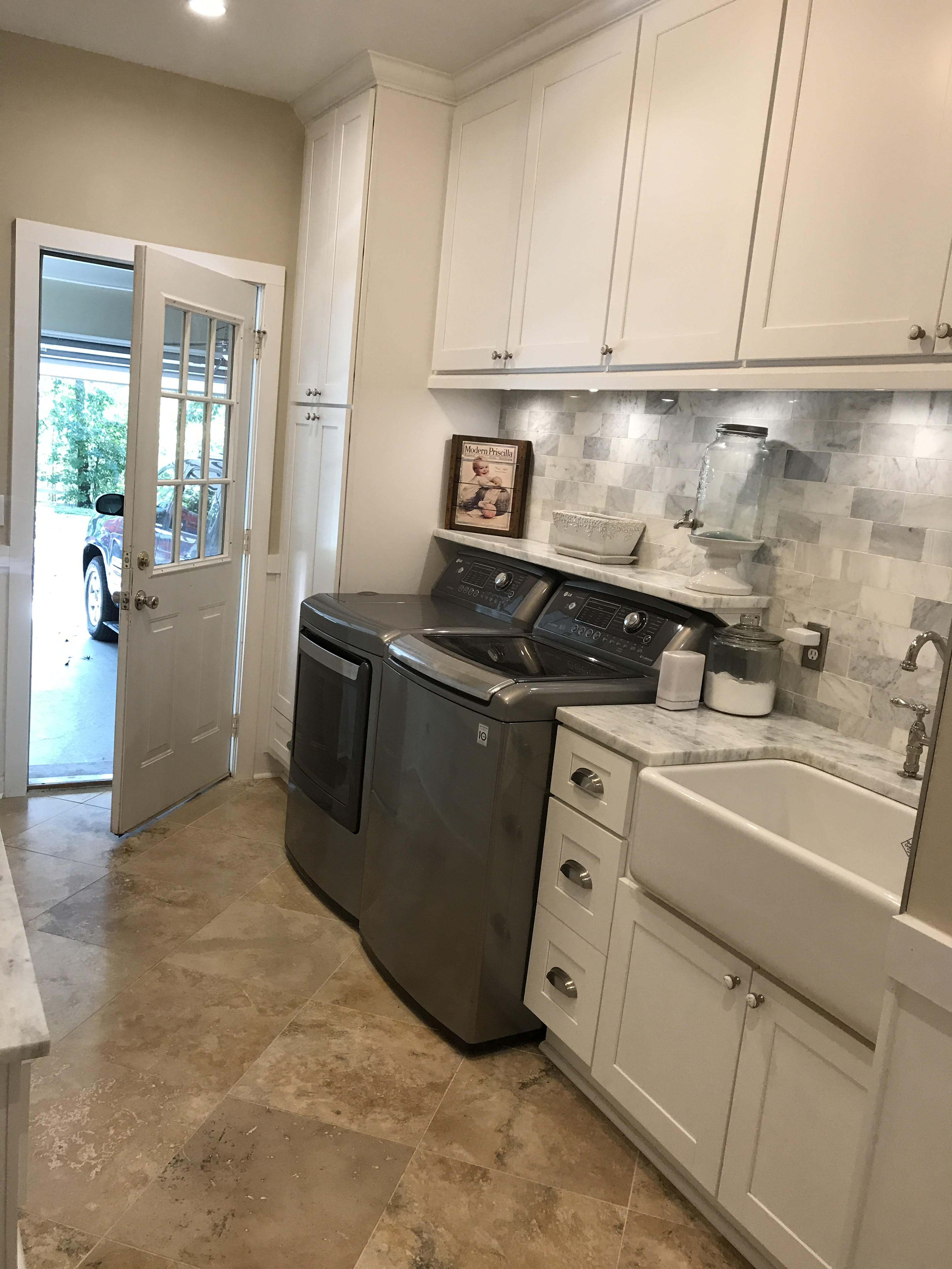 Another angle laundry room make over