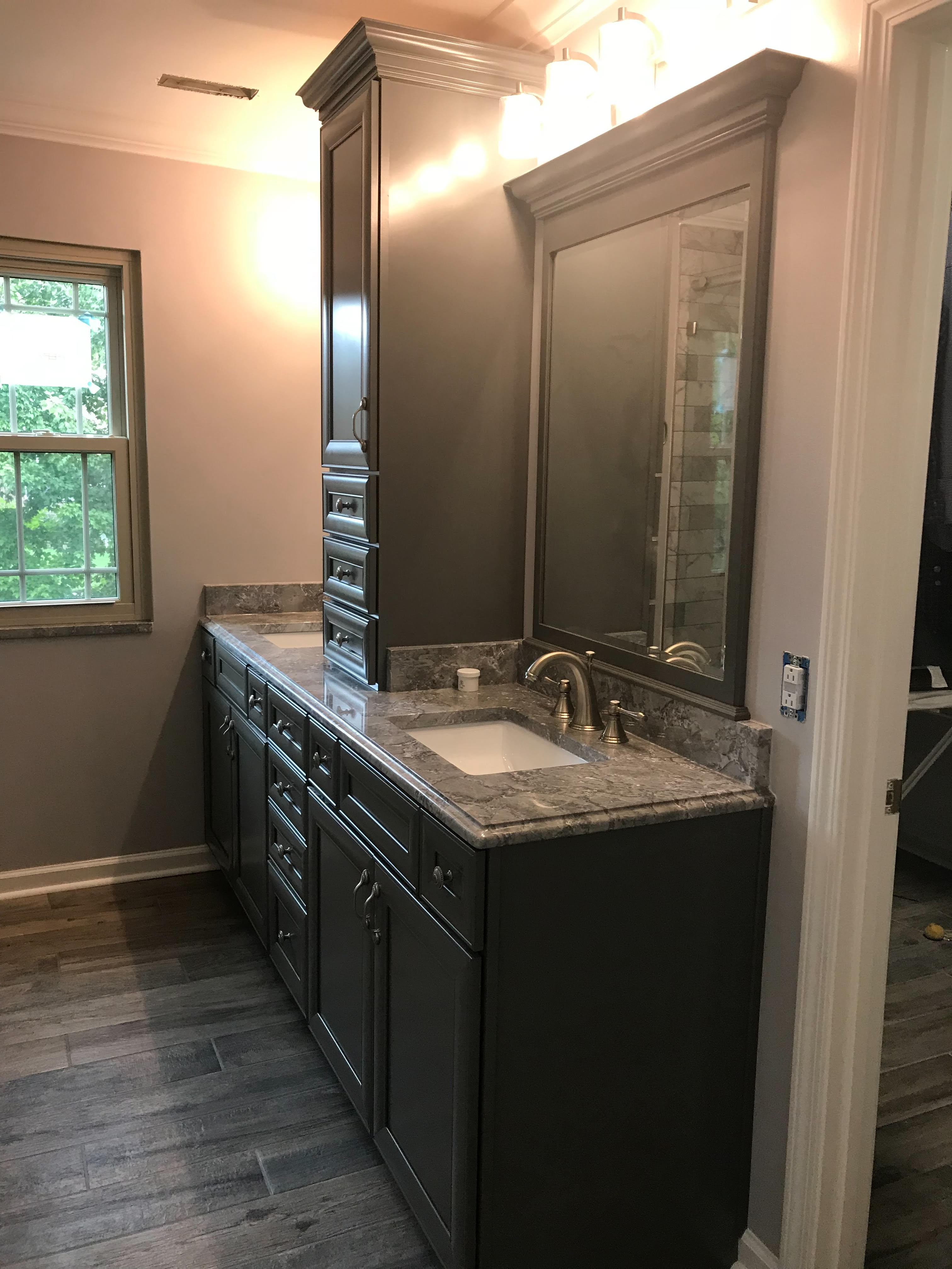 Sink with new modern faucet