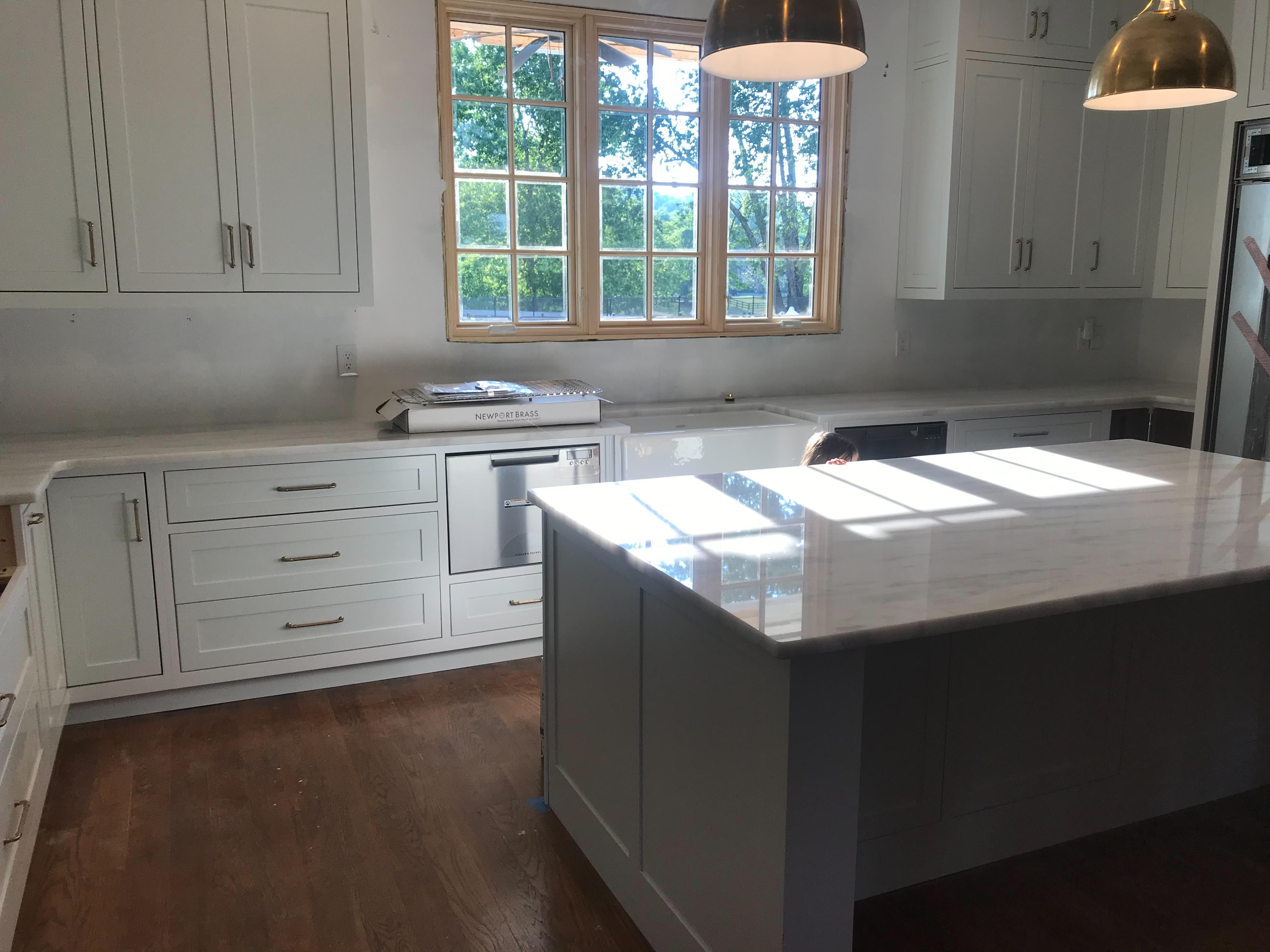 New countertops all over kitchen